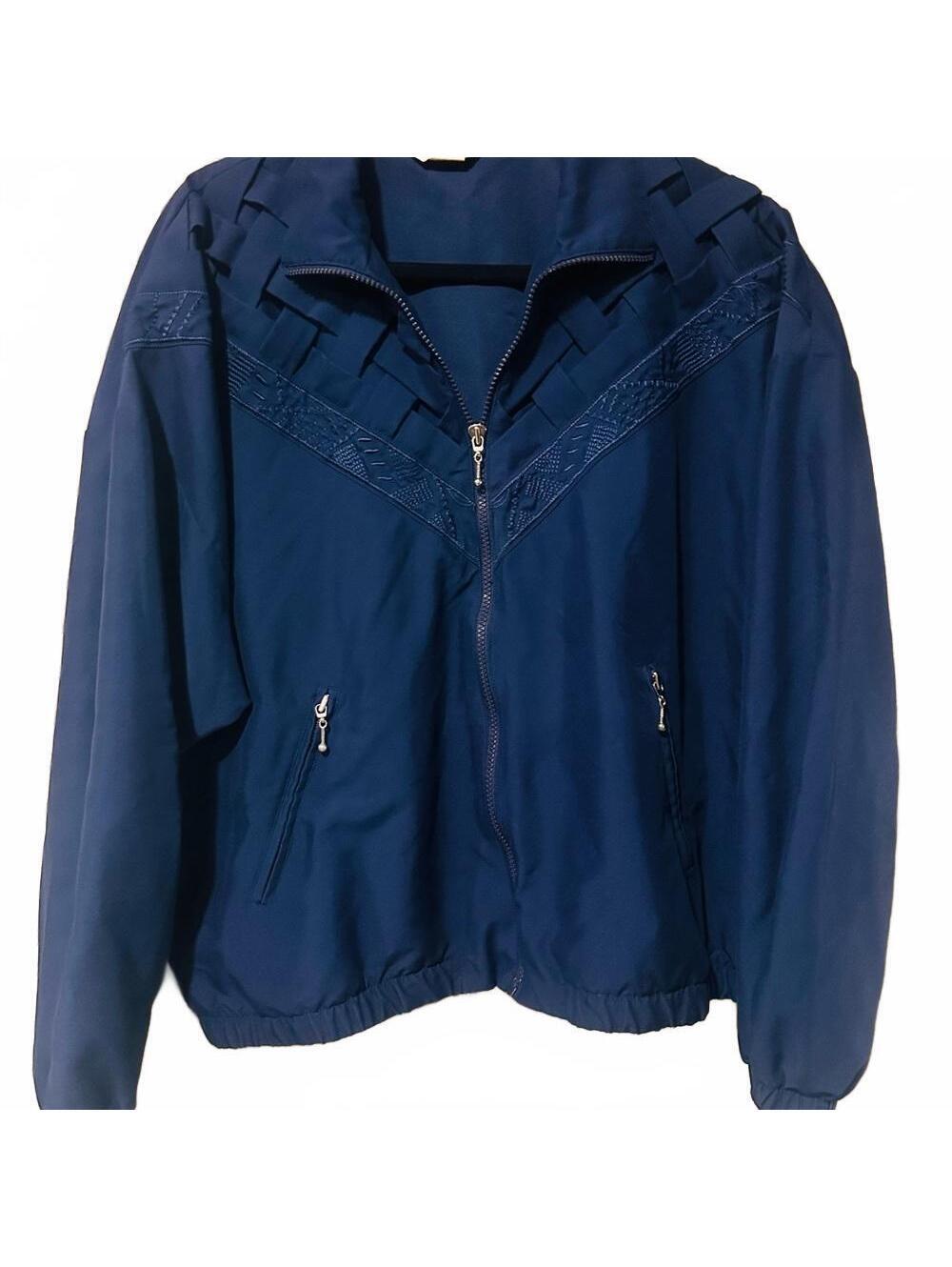 Vintage Women's Blue Teddie bombers jacket